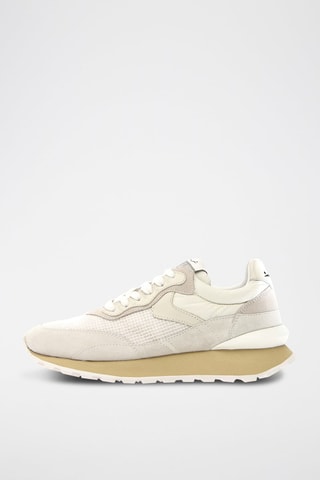 Baskets en nubuck - Blanc et beige