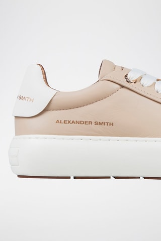 Baskets plateformes en cuir Soho - Beige