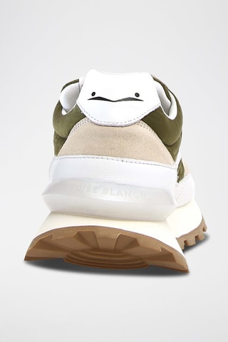 Baskets en nubuck - Blanc, beige et marron