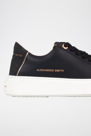 Baskets en cuir London - Noir et marron