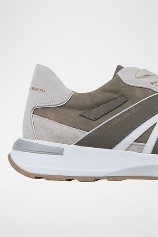 Baskets Liverpool - Blanc et marron