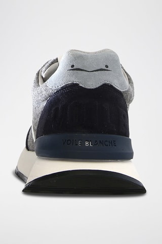 Baskets en cuir - Noir et gris