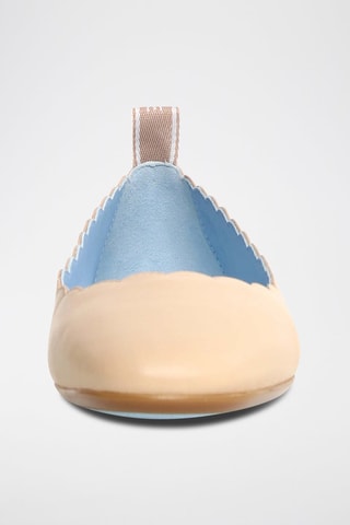 Ballerines en cuir - Beige