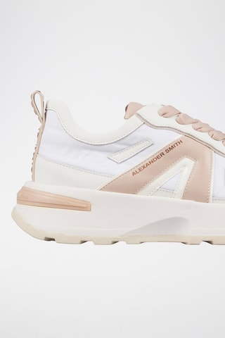 Baskets plateformes - Blanc et rose