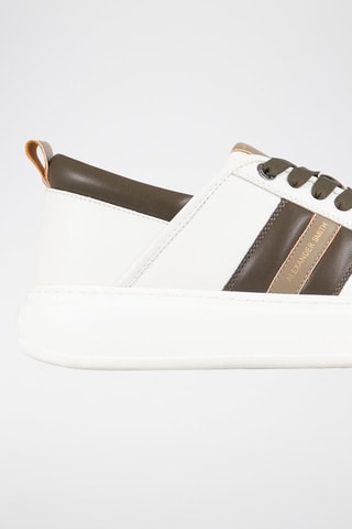 Baskets Wembley - Blanc et marron