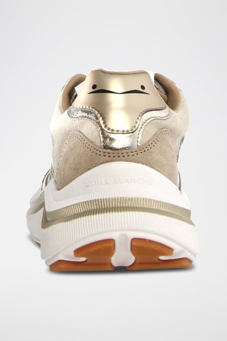 Baskets en cuir Charlotte - Blanc et beige