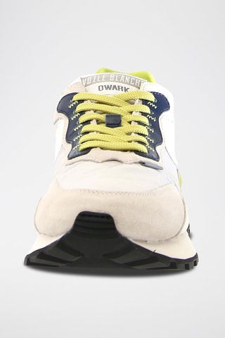 Baskets en nubuck - Blanc, vert et gris