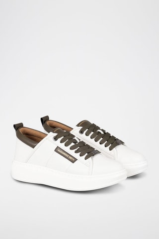 Baskets Eco Wembley-Aebaewm - Blanc, vert et doré