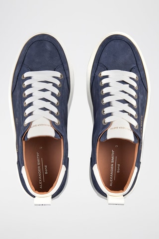 Baskets en cuir Bond - Bleu