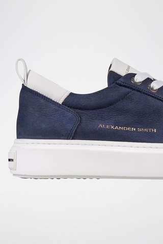 Baskets en cuir Bond - Bleu