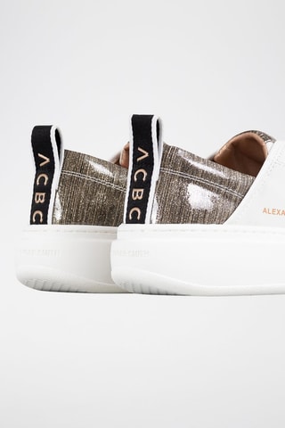 Baskets Wembley - Blanc, rose et doré