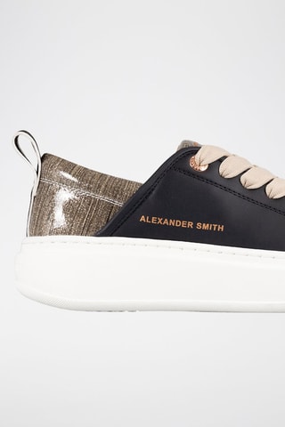 Baskets - Blanc, noir et marron