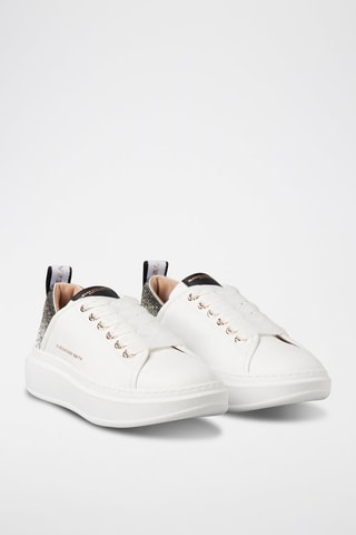 Baskets en cuir - Blanc et noir