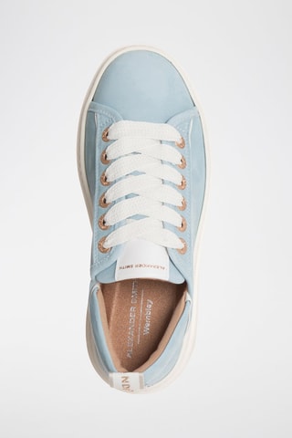 Baskets plateformes en cuir Wembley - Bleu