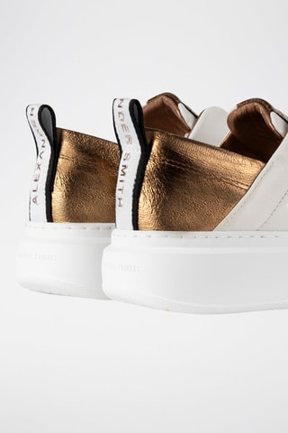 Slip-on en cuir Wembley - Blanc et doré