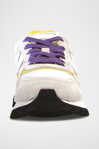 Baskets Qwark - Blanc, jaune et violet