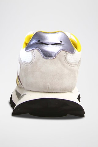 Baskets Qwark - Blanc, jaune et violet