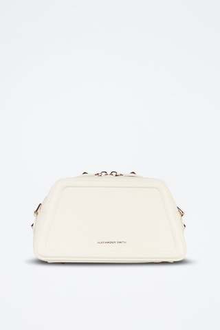 Sac à main en cuir - Blanc et doré