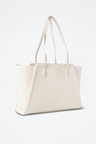 Cabas en cuir - Blanc