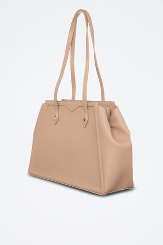 Sac à main en cuir Gabrielle - Marron