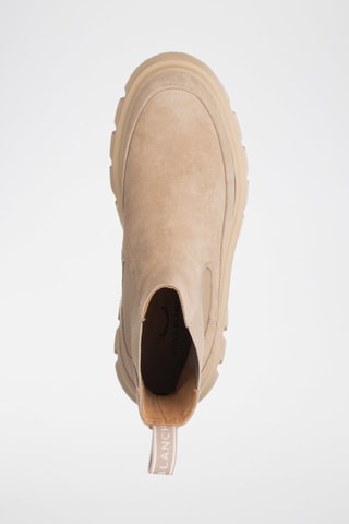 Bottines Chelsea en cuir - Beige