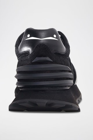 Baskets en cuir - Blanc et noir