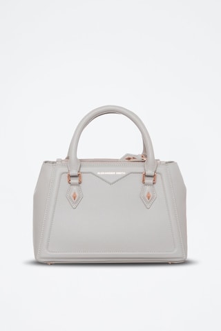 Sac à main en cuir - Doré et gris