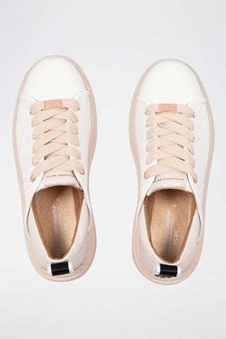 Baskets - Blanc, noir et beige