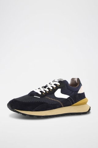 Baskets en cuir Qwark Hype - Blanc, noir et beige