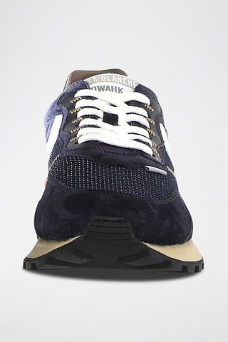 Baskets en cuir Qwark Hype - Blanc, noir et beige