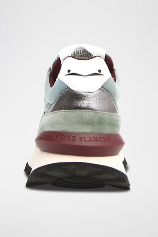 Baskets compensées en cuir Qwark - Vert