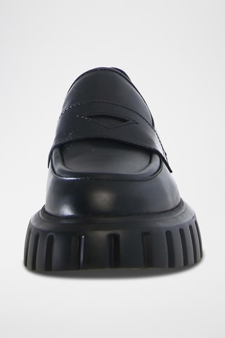 Mocassins plateformes en cuir Grenelle - Noir