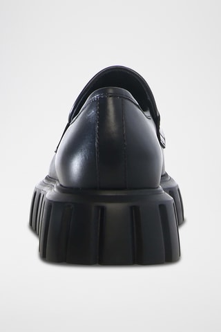 Mocassins plateformes en cuir Grenelle - Noir
