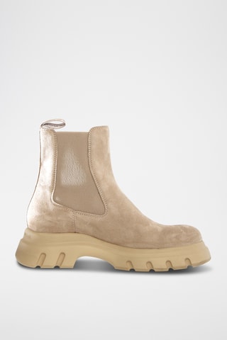 Bottines Chelsea en cuir Twilly - Beige
