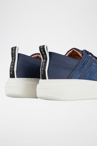 Baskets en cuir Wembley - Bleu