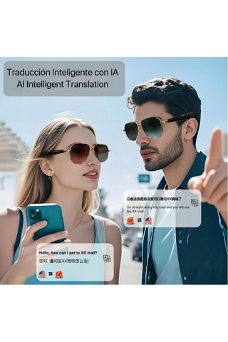 Smart glasses GY-100 unisex - Nero