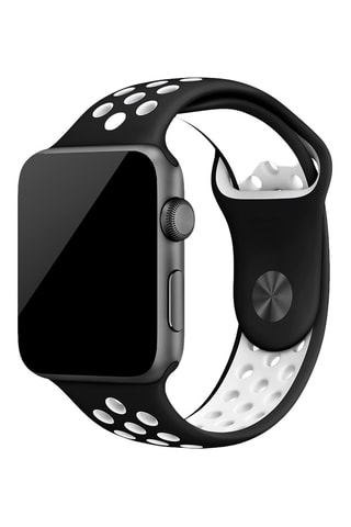 Cinturino compatibile Apple Watch 38/40/41 mm - Nero e bianco