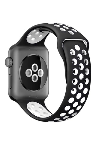Cinturino compatibile Apple Watch 38/40/41 mm - Nero e bianco