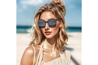 Lunettes de soleil connectées - Mixte - Catégorie 4 - Noir