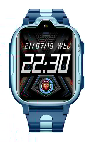 Montre connectée Smartwatch K15 4G GPS -  compatible IOS et Android - Bleu