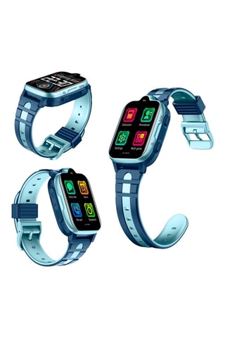 Montre connectée Smartwatch K15 4G GPS -  compatible IOS et Android - Bleu