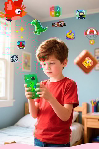 Téléphone éducatif pour enfants - Rose - 32Go