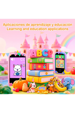 Téléphone éducatif pour enfants - Vert clair - 32Go