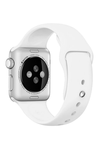 Cinturino in silicone compatibile Apple Watch 42/44 mm - Bianco