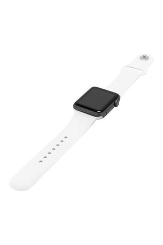 Cinturino in silicone compatibile Apple Watch 42/44 mm - Bianco