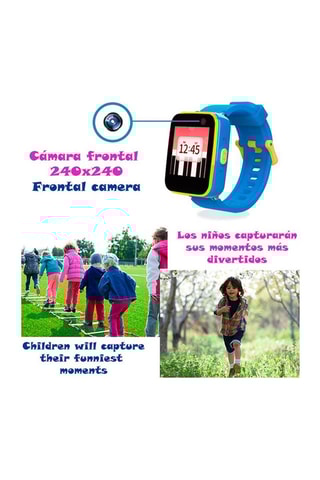 Montre connectée CT5 - Jaune et bleu