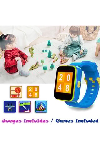 Montre connectée CT5 - Jaune et bleu