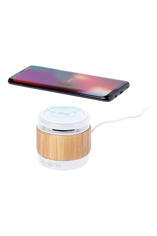 Enceinte Bluetooth - 3 W - Blanc et naturel