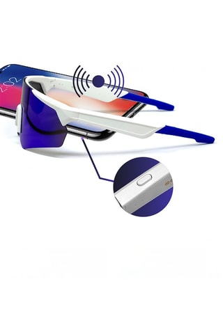 Lunettes intelligentes mixte - Verres effet miroir - Bleu