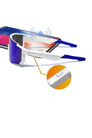 Lunettes intelligentes mixte - Verres effet miroir - Noir